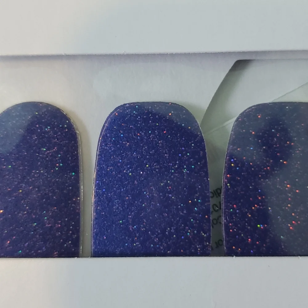Color Street Nail Polish Strips. Indigo. Glitter Finish. - Picture 4 of 4
